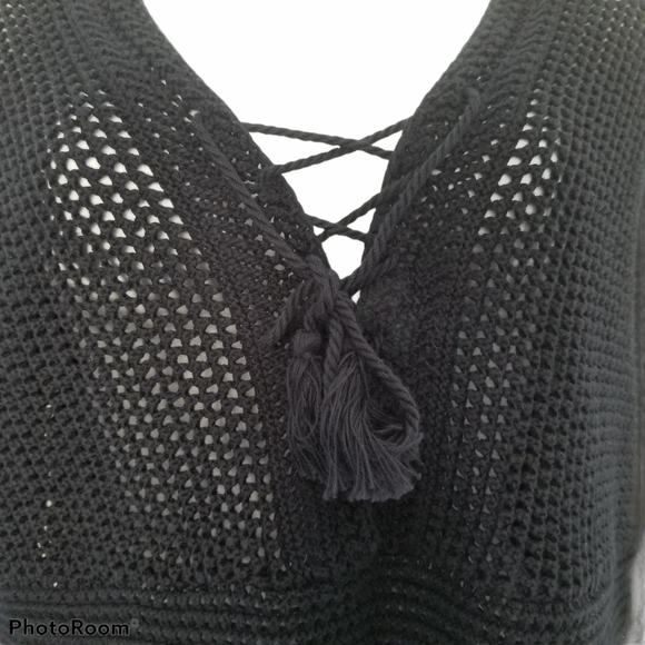 J Jill V-Neck Navy Blue XSmall Open Knit Sweater. - Picture 5 of 9